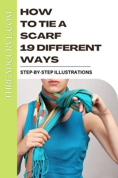 Tieing Scarves Neck, Tie A Pashmina Scarf, How To Tie A Rectangular Scarf, How To Wear Long Scarves, How To Tie Long Scarf Around Neck, Tying Neck Scarves, Long Narrow Scarf Tying, How To Style A Scarf Ways To Tie Scarves, How To Tie A Long Silk Scarf