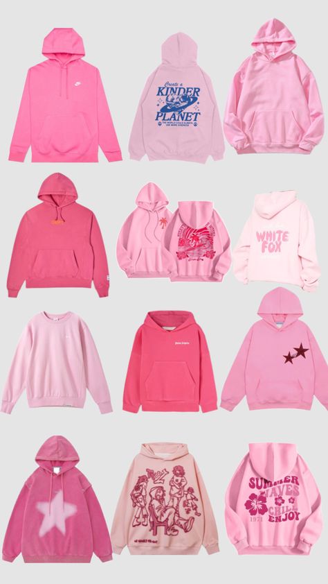 #preppy#f4f#pink#hoodie Preppy Hoodies, Preppy Hoodie, White Fox, Pink Hoodie, Pink, Clothes