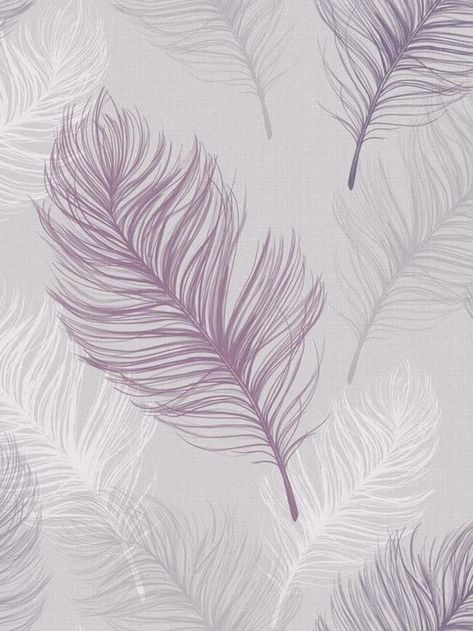 Whisper Wallpaper, Lavender Wallpaper, Wallpaper Direct, Fashion Furniture, Feathers, Kids Fashion, Lavender, Bedroom, Purple