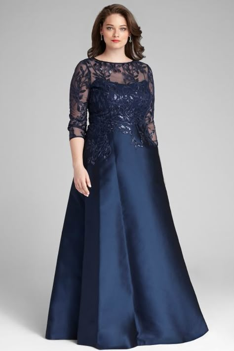 PLUS SIZE DRESSES | Teri Jon Mom Dress For Wedding Plus Size, What To Wear To A Wedding Plus Size, Mother Of The Bride Dresses Plus Size, Plus Size Dresses To Wear To A Wedding, Plus Size Gowns With Sleeves, Dresses For Moms, Plus Size Long Dress, Mother Of The Bride Plus Size, Plus Size Gown