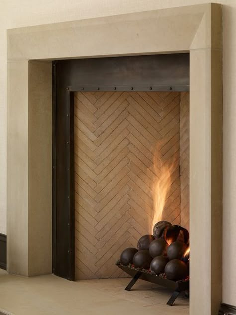 Portfolio | Fireplace design, Home fireplace, Fireplace surrounds Fireplace Hearth Tiles, Design Camino, Minimalism Living, Hearth Tiles, Metal Fireplace, Interior Design Portfolios, Fireplace Logs, Farmhouse Fireplace, Fireplace Hearth