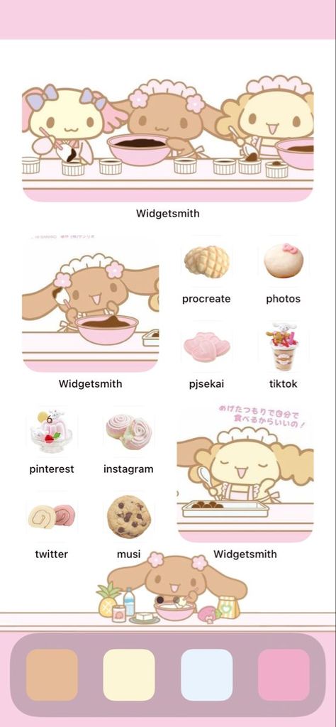 Sanrio Ios, Cute Home Screens, Home Lock Screen, Ios Homescreen, Themes App, Iphone App Layout, Ios Design, Iphone Lockscreen, Sanrio Wallpaper