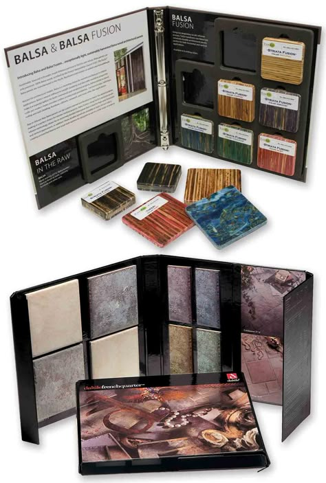 Sample Books and Kits for Flooring and Surfaces | Vulcan Information Packaging Sample Book Design, Material Catalogue, Fabric Sample Book, Books Packaging, Book Editorial Design, Sample Display, Book Binding Diy, Graphic Design Quotes, Interior Architecture Drawing