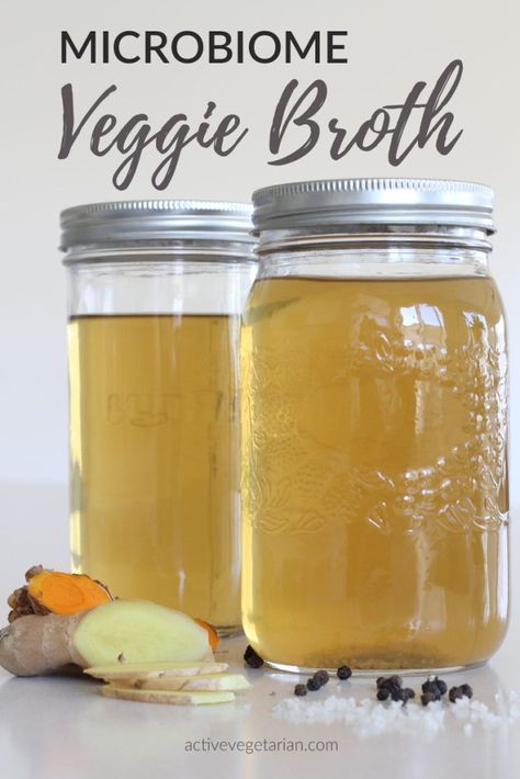 Microbiome Veggie Broth  - Active Vegetarian How To Make Broth From Ham Bone, Ham Bone Broth Slow Cooker, Ham Bone Broth Instant Pot, Instapot Ham Bone Soup, Ham Bone Broth, Ham Stock, Food Prepping, Homemade Ham, Homemade Bone Broth