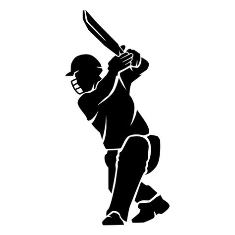 Cricket bat player cut out PNG Design Cricket Png, Cricket Vector, Easy Charcoal Drawings, Cricket Images, Cricket Logo Design, Cricket T Shirt Design, Photos Of Ganesha, Cricket Logo, Into The Badlands