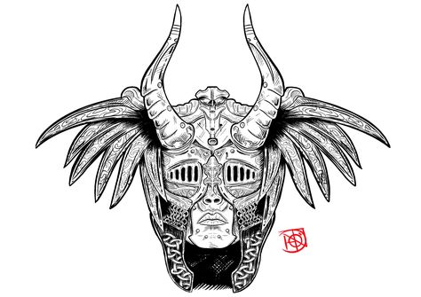 Valkyrie Tattoo, Helmet Tattoo, Mask Drawing, Mythology Tattoos, Leg Sleeve Tattoo, Viking Tattoos, Tattoo Flash, Dnd Characters, Flash Tattoo