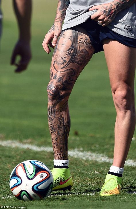 footballers Leg Sleeve Tattoo | Faces: The full 'leg sleeve' tattoo features a rose on the midfielder ... Tattoo Bein Frau, Soccer Tattoos, Tattoo Pierna, Full Leg Tattoos, Tattoo Pictures, Maori Tattoo Designs, Muster Tattoos, Leg Tattoo Men, Leg Sleeve Tattoo