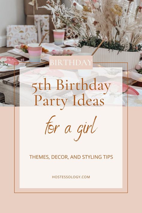 This post is about 5th birthday party ideas for a girl. | #5thbirthdayparty #5thbirthdaypartyideasforagirl | 5 year old girl birthday party themes | 5th birthday ideas girls themes | 5th birthday party Birthday Party Ideas For 5 Year Girl, 5 Girl Birthday Party Ideas, 5th Birthday Decorations Girl, 5 And Fabulous Birthday Party Ideas, 5th Birthday Girl Party Ideas, Fifth Birthday Themes Girl, 5yrs Old Girl Birthday Party Ideas, Birthday Theme For 5 Year Girl, 5 Yr Birthday Party Ideas Girl