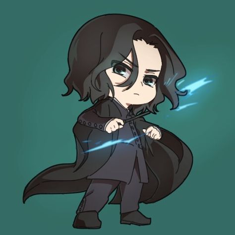 Severus Snape Fanart Cute, Snape Cartoon, Chibi Harry Potter, Young Severus Snape, Harry Potter Snape, Snape Wallpaper, Sherlock Anime, Snape Fan Art, Snape And Lily