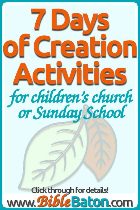 Games For Creation Story, Creation Activities For Kids, Days Of Creation Activities, Creation Games, Discipleship Ideas, Family Discipleship, Preschool Ministry, Spiritual Education, Pinterest Craft