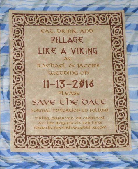 Valhalla Gates, Celtic Wedding Invitations, Gatefold Invitation, Heritage Wedding, Wedding Invatations, Iris Wedding, Viking Party, Nordic Wedding, Hand Fasting