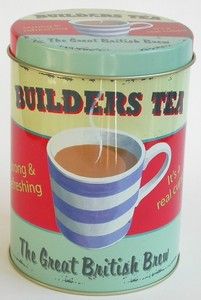 Tea tin Builders Tea, Caddy Storage, Storage Tin, Tin Storage, British Tea, Tea Love, Storage Caddy, Cuppa Tea, Tea Storage