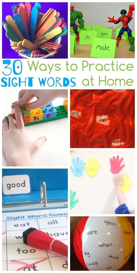 Sight Word Games For Kindergarten, Word Games For Kindergarten, Sight Words At Home, Kindergarten At Home, Games For Kindergarten, Home Letters, Practice Sight Words, Sight Word Fun, Learning Sight Words