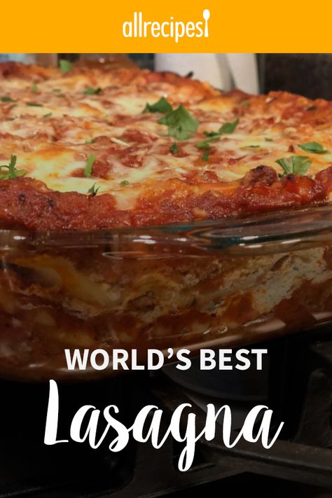 World's Best Lasagna, Baked Ravioli Casserole, Worlds Best Lasagna, Recipe With Sausage, The Best Lasagna, Ravioli Casserole, Best Lasagna, Best Lasagna Recipe, Cheese Ravioli