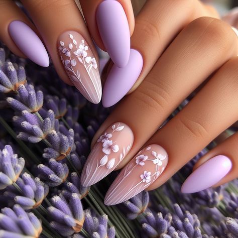 2024 Summer Nails Almond, Nail Inspiration Summer 2024 Almond, Nails Summer 2024 Almond, Summer Almond Nails 2024, Everyday Nail Designs, Wacky Makeup, Nails Lavender, Nails Board, Nail Therapy