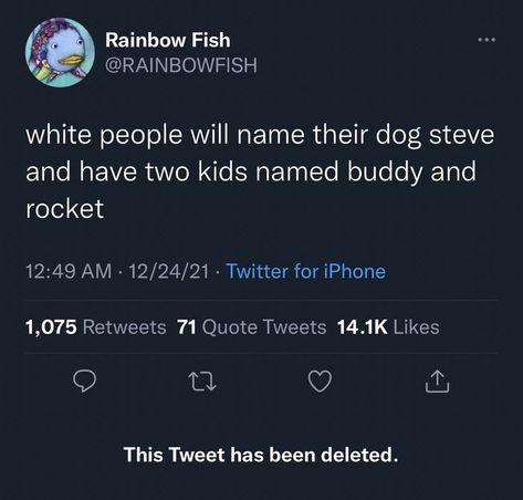 Tweet Has Been Deleted, Best Tweets, Twitter Funny, Weird Images, Rainbow Fish, What Do You Mean, White People, Fb Memes, Funny Tweets