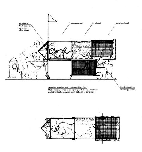 Homeless Shelter Architecture, Roof Terrace Design, Toyo Ito, Walker Art Center, Metal Grid, Public Architecture, Boat Interior, Social Art, Homeless Shelter