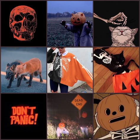 Halloween Aesthetic Moodboard, Halloween Moodboard Aesthetic, Halloween Mood Board Aesthetic, Oc Theme Ideas, Skeleton Moodboard, Spooky Moodboard, Contrasting Aesthetic, Dark Academia Science, Autumn Aesthetic Clothes