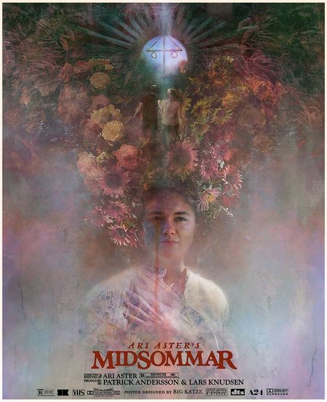 BIG KATZE DESIGN on Instagram: “Midsommar (2019) Poster Design Poster designed by @bigkatzedesign  #midsommar #hereditary #ariaster #florencepugh #jackreynor #willpoulter…” Senior Posters, Book Cover Illustration, Horror Posters, Horror Movie Art, Pop Culture Art, Thriller Movies, Cinema Movies, Movie Poster Art, Print Artwork