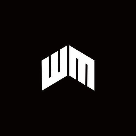 WM Logo monogram modern design template