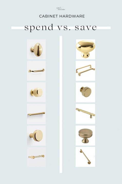 Gold Bathroom Hardware Drawer Pulls, Powder Room Hardware, Black And Brass Bathroom Lighting, Knobs For Bathroom Cabinets, Gold Hardware For Cabinets, Gold Bathroom Cabinet Hardware, Brushed Brass Knobs, Polished Brass Hardware, 3” Cabinet Pulls