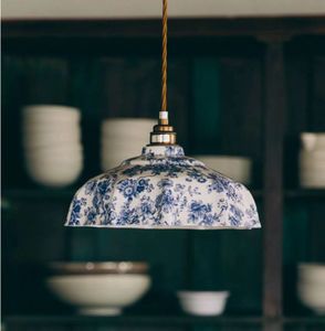 Campbell Blue Imari Pendant Light Elegant Pendant Lighting, Ceramic Pendant Light, Brass Light Fixture, Pendant Light Design, Bedroom Ceiling, Ceramic Light, Chic Interior, Luminaire Design, Cheap Home Decor