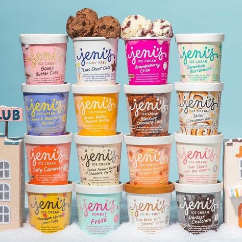 18 Artisan Ice Cream Brands You Need to Try This Summer Summer Ice Cream Photography, Best Ice Cream Brand, Cream Bread Recipe, Jeni's Ice Cream, Ice Cream Bread, Raspberry Chocolate Chip, Almond Brittle, Cream Bread, Ice Cream Logo