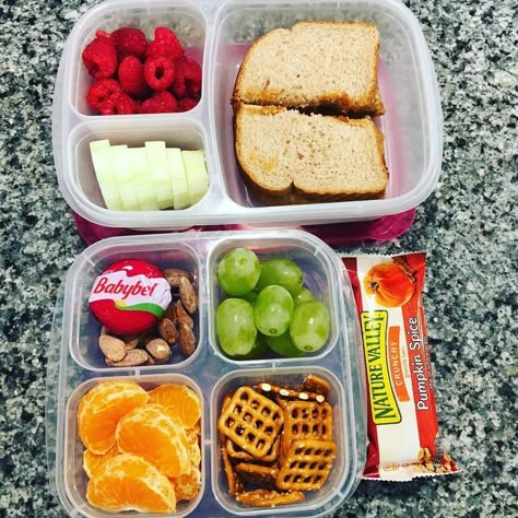 4 Compartment Snack Ideas, Snack For School, Lunchbox Snacks, Babybel Cheese, Kids Packed Lunch, Healthy Packed Lunches, School Lunch Recipes, Healthy Lunch Snacks, Meal Prep Snacks