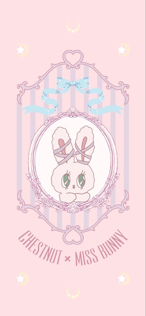 Esther Bunny Wallpaper, Pink Rabbit Wallpaper, Easter Bunny Wallpaper, Esther Bunny, Kids Room Deco, Miss Bunny, Cow Wallpaper, Rabbit Wallpaper, Bunny Wallpaper