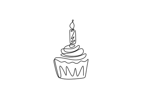 Drawing Of Birthday Cake, Cake Drawing Aesthetic, Happy Birthday Lines, Cake Sketch, Happy Birthday Drawings, Cake Icon, Candle Drawing, Birthday Logo, Candle Logo