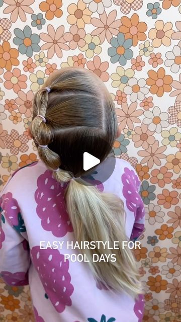 HAIRY STYLES FOR KIDS on Instagram: "The girls started swim lessons this week so we will be sharing some of our favorite pool day hairstyles. We also love this leave in swim spray from So-Cozy to make sure their hair is protected from all the chlorine. Tag us if you try this style!   #kidshairstyles #toddlerhairstyles #babyhairstyles #littlegirlhairstyles #littlegirlhairideas #hairideas #kidshair #kidshairideas #toddlerhairideas #hairystyles #kidshairproducts #toddlerhairproducts #littlegirlhair #toddlerhair #viralhair #instagramhair #pooldayhair #pooldayhairstyle #pooldayhairstyles #swimhair #swimhairdontcare #swimhairstyle #bubbleponytail #bubblebraid" Girls Pool Hairstyles, Kids Pool Hairstyles, Toddler Pool Hairstyles, Swim Hairstyles For Kids, Pool Hairstyles For Kids, Kids Beach Hairstyles, Pool Hair Ideas Hairstyles For Kids, Swimming Hairstyles For Kids, Girlie Hairstyle