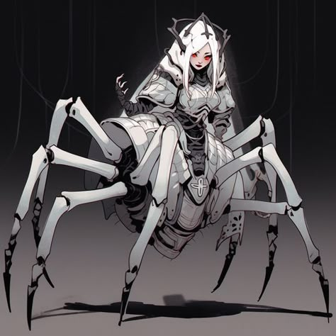 Dnd Drider Art, Dnd Arachne, Drider Oc, Drider Dnd, Spider Centaur, Drider Art, Insectoid Humanoid, Arachne Art, Spider Character Design