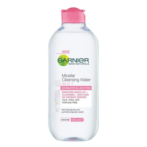 Garnier Micellar Water Make Remover, Makeup Cleanser, Garnier Micellar Water, Garnier Micellar Cleansing Water, Garnier Micellar, Beauty Products You Need, Micellar Cleansing Water, Cleansing Water, Makeup Removal