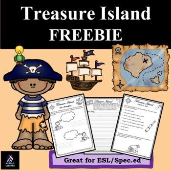 Treasure Island Activities, The Lost Colony Of Roanoke Activities, Pirate Crafts Preschool Treasure Maps Free Printable, Treasure Island Novel Study, Treasure Island Book Cover, Treasure Island Robert Louis Stevenson, Treasure Island Book, Readers Theatre, Esl Teaching Resources