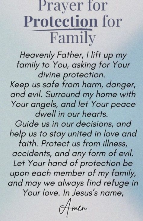 Prayers For Family Members, Prayer For Home Protection, Prayers For Protection Over My Family, Night Prayer For Family Protection, God Protect My Family, Prayer For Protection For Family, Proverb 31, Family Prayers, Family Bible Verses