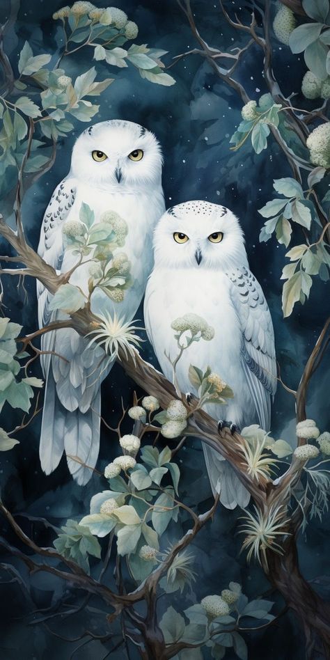 Iphone Wallpaper Artwork, Cute Wallpapers For Phone Beautiful Wallpaper Backgrounds, Winter Owl Art, Beautiful Birds Photography, Christmas Wallpaper For Iphone, Owl Background, Owl Printables, Winter Artwork, Fall Owl