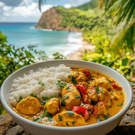 Avec peu d’ingrédients, une cuisson rapide et un goût exotique, ce poulet au curry et lait de coco facile est parfait pour les jours où l’on souhaite préparer Poulet Curry Coco, Coco Curry, Food Concept, Coco, Chicken