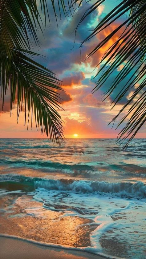 Beach Sunsets Wallpapers, Beautiful Beach Wallpaper Iphone, Wallpaper Backgrounds Summer Vibes, Tropical Sunset Wallpaper, Aesthetic Tropical Wallpaper, Tropical Wallpaper Iphone, Mountain Sunset Wallpaper, Summer Vibes Background, Summertime Wallpaper