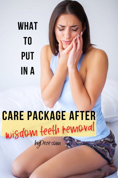 Care Package For Wisdom Teeth Removal, Wisdom Teeth Basket Care Packages, Diy Care Package Ideas, Getting Wisdom Teeth Out, Wisdom Teeth Removal Recovery, Wisdom Teeth Care Package, Wisdom Teeth Recovery, Smile Tips, After Wisdom Teeth Removal