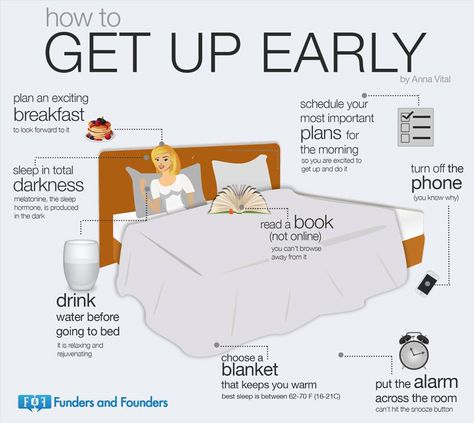 How to wake up earlier Entrepreneur Infographic, 1000 Lifehacks, Get Up Early, Back To School Hacks, Life Hacks For School, Getting Up Early, School Organization, How To Wake Up Early, School Hacks