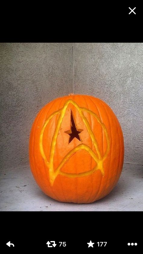 Star Trek Pumpkin Carving, Star Trek Funny, Lantern Ideas, Carving Ideas, Halloween Stuff, Fall Holidays, Samhain, Show Us, Holidays Halloween