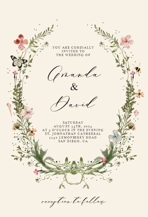 Wedding Invitation Template | Greetings Island Housewarming Invitation Templates, Bridal Shower Invitations Free, Farewell Party Invitations, Housewarming Invitation, Housewarming Party Invitations, Free Wedding Invitation Templates, Wreath Wedding Invitations, Holy Communion Invitations, Invite Card