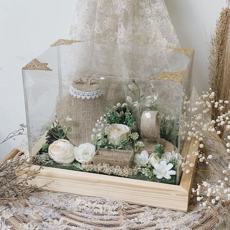 Hidden Hantaran, Frame Mahar, Muslimah Wedding Dress, Muslimah Wedding, Bridal Gift Wrapping Ideas, Wedding Gift Boxes, Type A, Ring Box, Gifts Ideas