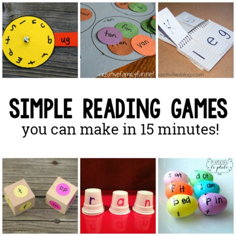 reading games you can make in just 15 minutes square image Fun Reading Games, Reading Games For Kids, Learning Sight Words, 1st Grade Reading, Literacy Games, Mom Goals, Phonics Games, Reading Games, Better Mom