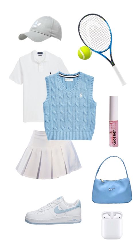 Tenniscore Outfit, Tennis Lifestyle, Cute Golf Outfit, Tennis Girl, Tennis Outfits, Tennis Outfit, Outfit Layout, Tennis Fashion, Tennis Clothes