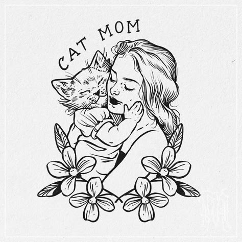 Cat Tattoo Designs, Tattoo Cat, Gothic Tattoo, Tattoo Art Drawings, Cat Tattoo, Big Tattoo, Tattoo Sketches, Simple Tattoos, Cute Tattoos