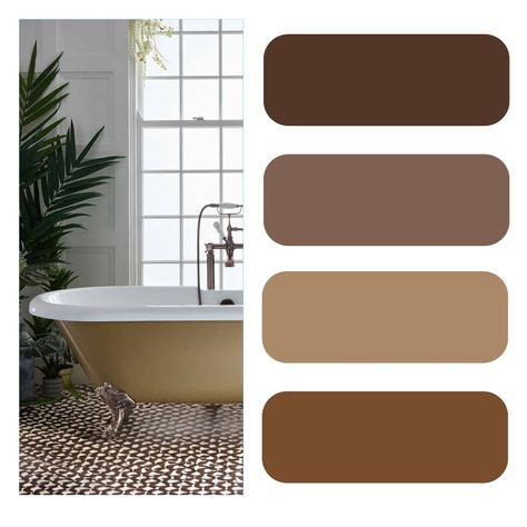 As we head towards the last few months of the year, it doesn’t seem too crazy to start thinking about 2025 renovations, right? 'What colour palette should New colour alert - Graham and Brown have released their colour of the year for 2025 and it's delicious! Cream And Brown Bathroom, Brushed Nickel And Gold Bathroom, Pastel Bathroom, Bathroom Wall Colors, Brown Bathroom Ideas, Bathroom Big, Brown Color Schemes, House Vibes, Brown Cabinets