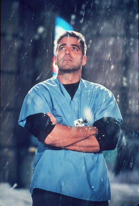 George Clooney as Dr. Doug Ross in ER Doug Ross, 1990s Movies, Noah Wyle, John Turturro, Nichelle Nichols, Medical Drama, Amal Clooney, The Perfect Guy, George Clooney