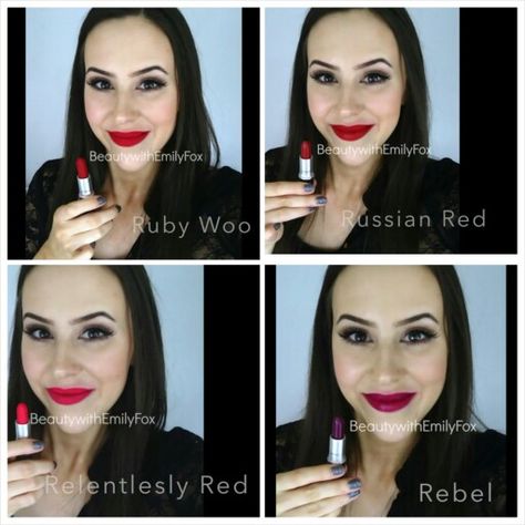 Mac Lipstick Goals #3 Russian Red, Makeup Board, Mac Lipstick, Lip Colors, Mac, Kiss, Lips, Nails, Makeup