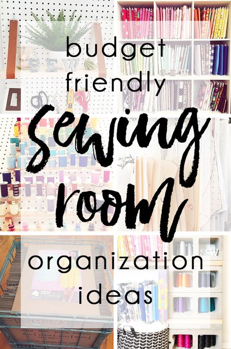 SEWING ROOM ORGANIZATION IDEAS! Budget friendly sewing room ideas, including fabric storage ideas, sewing room pegboard ideas with DIY pegboard shelf, thread organizer, and how to organize sewing patterns. Sewing Room Organization Ideas, Sewing Room Ideas, Small Sewing Rooms, Sewing Room Inspiration, Room Organization Ideas, Sewing Room Storage, Sewing Spaces, Sewing Room Design, Sewing Room Decor